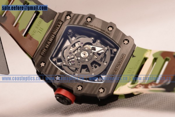 1:1 Clone Richard Mille RM35-02 Watch Carbon Fiber RM35-02(KV)